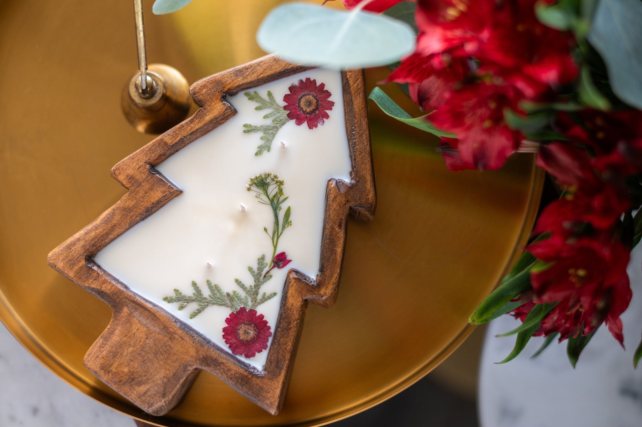 Mini Version Holiday Tree Wooden Tree Bowl For Customization