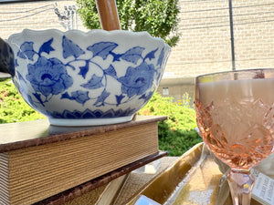 Blue & White Vintage Centerpiece