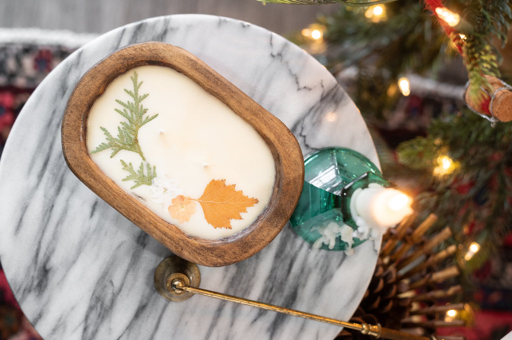 Small Wooden Dough Bowl