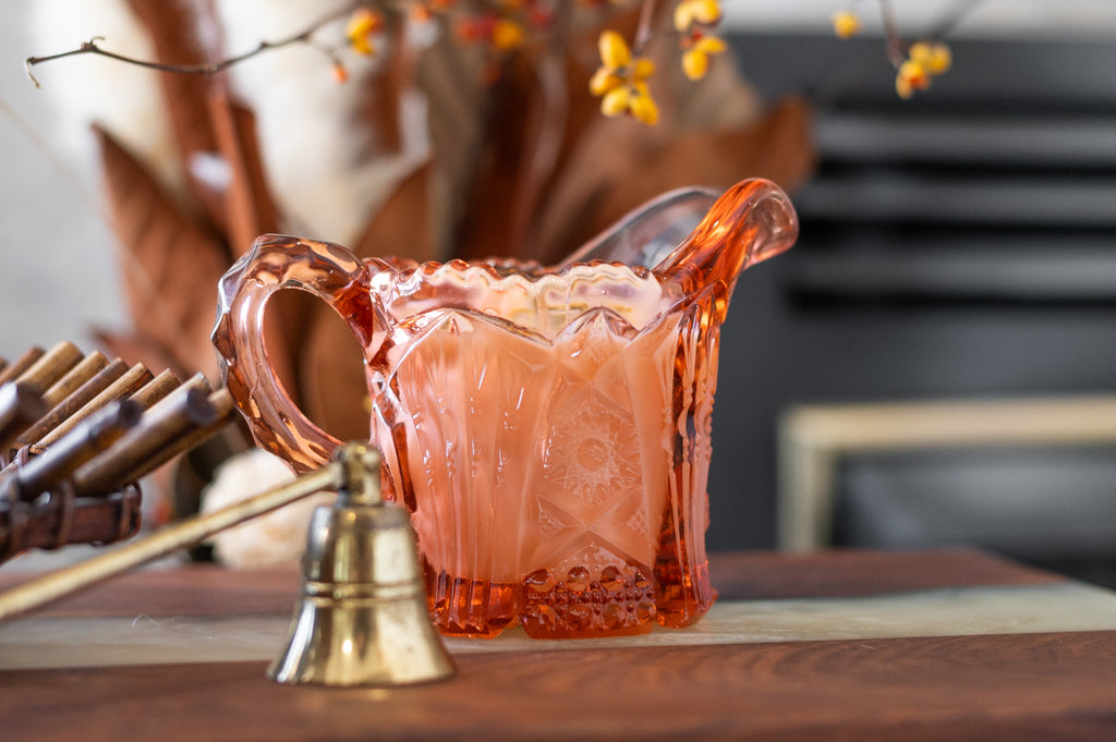 Peach Vintage Creamer Cup