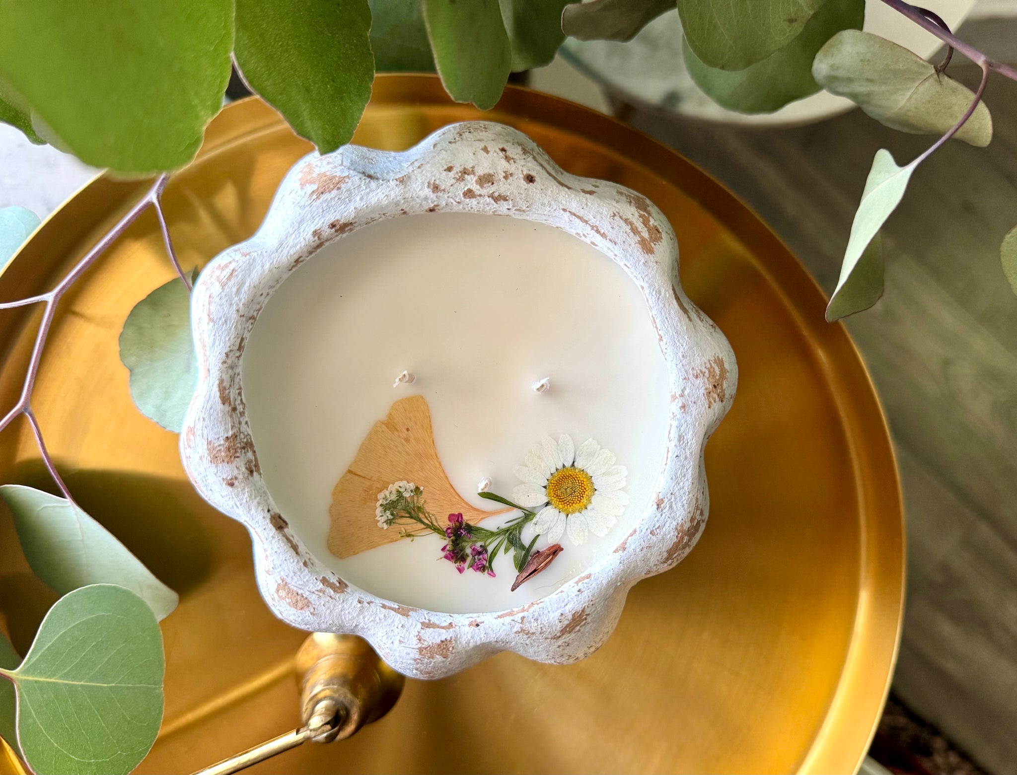 Tempered Clay Pumpkin | White