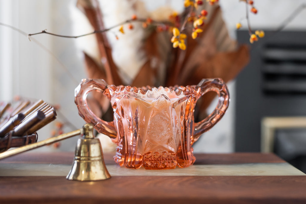 Peach Vintage Sugar Cup