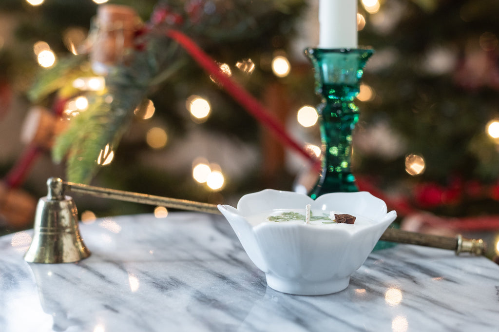 Vintage White Lotus Bowl | Small