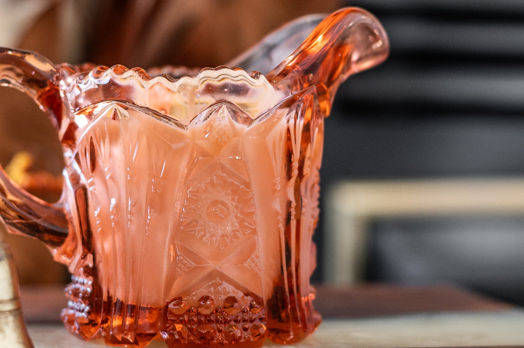 Peach Vintage Creamer Cup