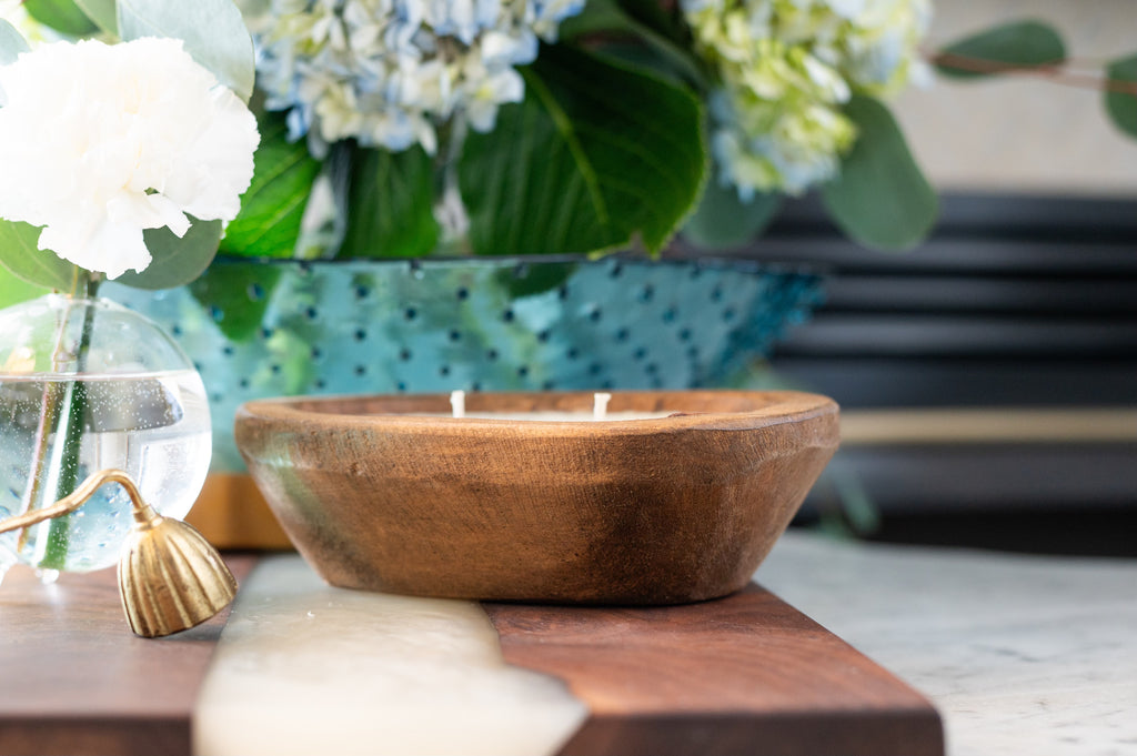 Mini Wooden Dough Bowl