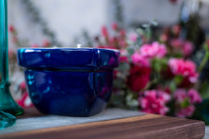 Deep Blue Ceramic Heart Bowl