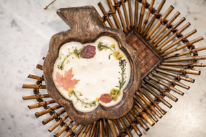 Wooden Pumpkin Bowl