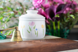 Vintage Floral Small Ceramic Canister