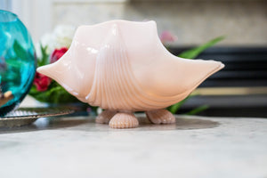Vintage Cambridge Crown 1930’s Pink Footed Shell Bowl