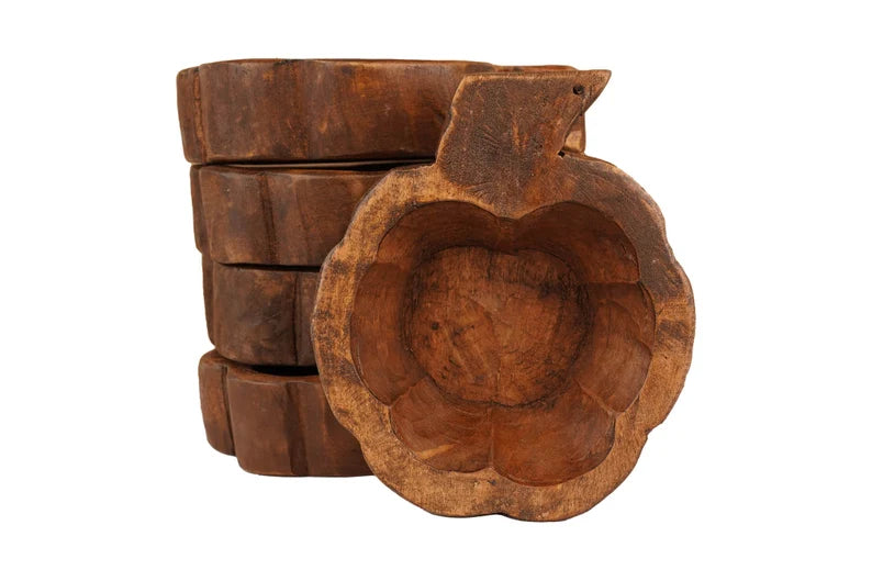 Pumpkin Wooden Dough Bowl