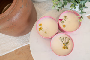 Summer Edition Copper, White and Hot Pink Metal Tin with Lid | Fiore