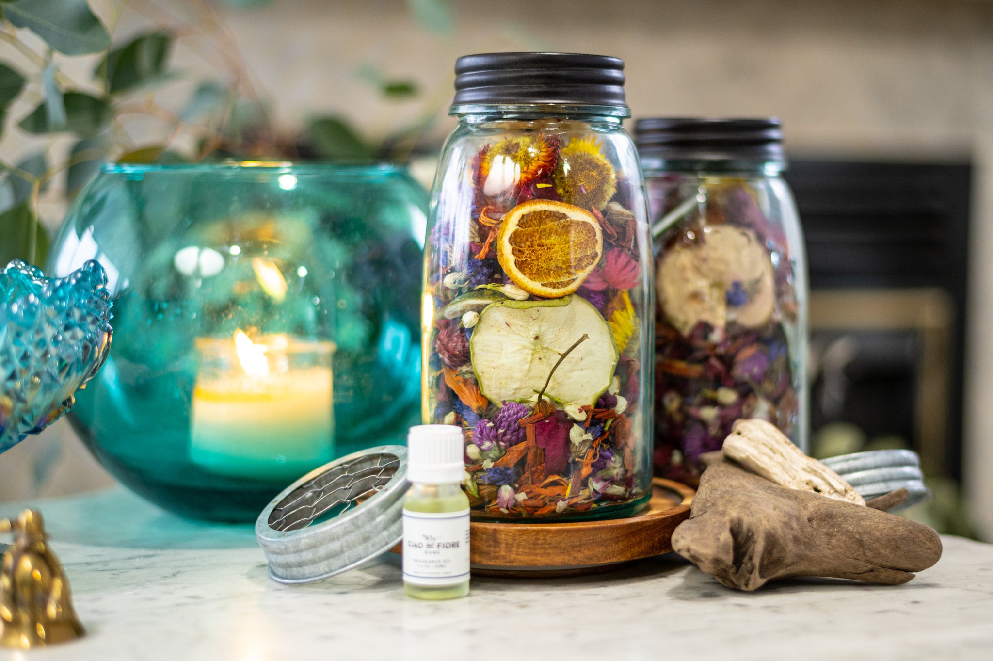 Portiful Diffuser Potpourri Diffuser – Ciao Bel Fiore Handcrafted Candles